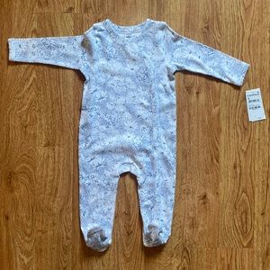 Nordstrom Blue Ice Spotted Daisies 6 Month Onesie